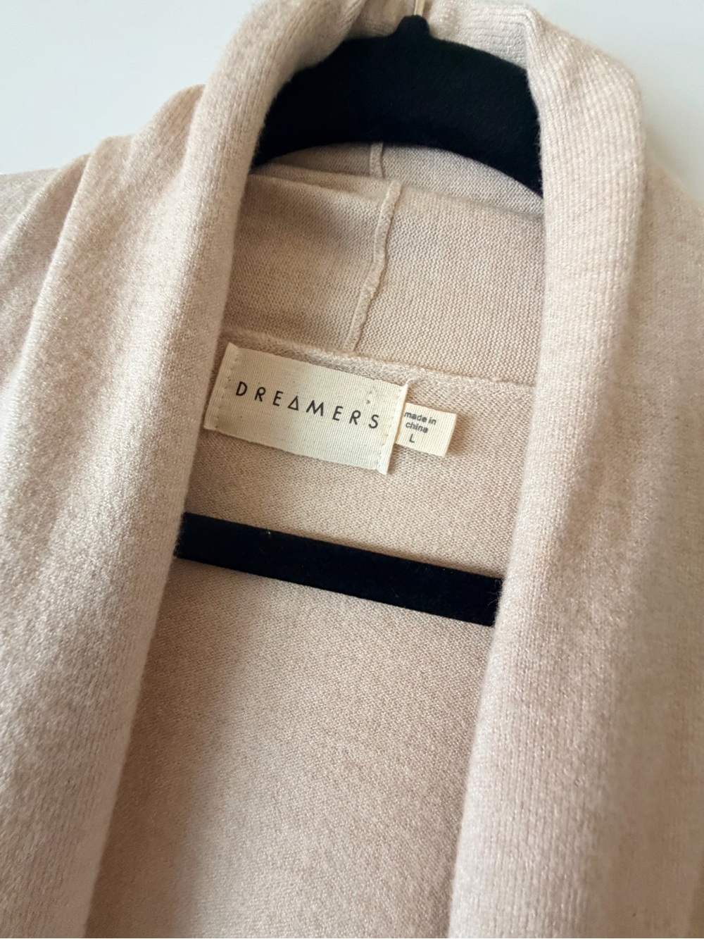 Dreamers Women's Light Cream Open Cardigan
